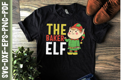 Funny Christmas Design The Baker ELF