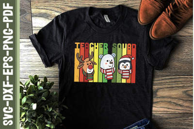 Funny Christmas Teacher Squad Reindeer