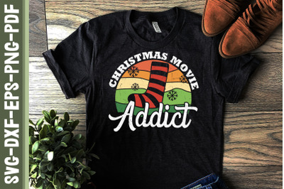 Christmas Movie Addict Shirt Design