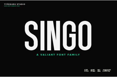 Singo | Sans Display Font