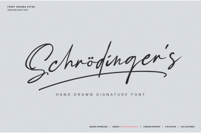 Schrdinger&#039;s | Signature Font