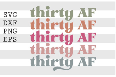 Thirty AF SVG