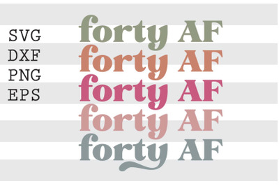 Forty AF SVG