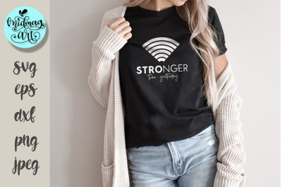 Stronger than yesterday svg, workout svg