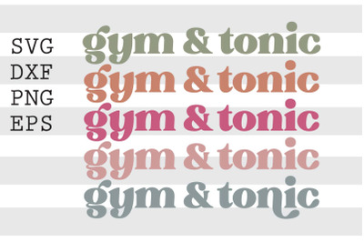 Gym &amp; tonic SVG