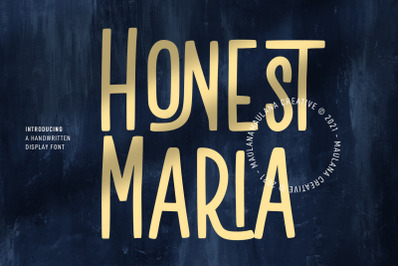 Honest Maria Display Font