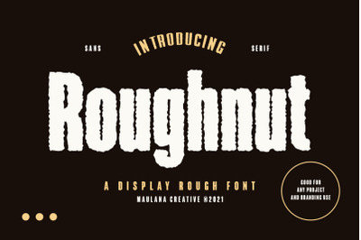 Roughnut Display Font