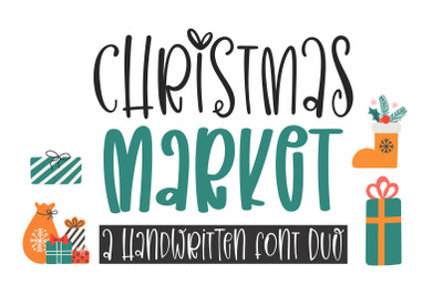 Christmas Market - A handwritten font duo