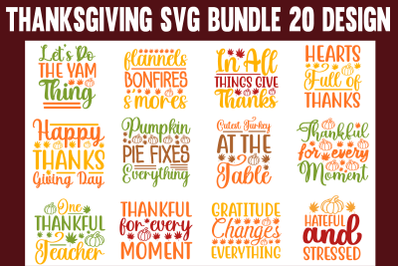 Thanksgiving svg bundle