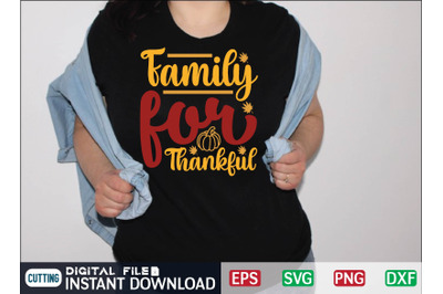 Family for Thankful  svg design