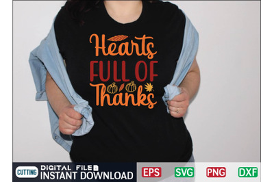 Hearts Full of Thanks svg design