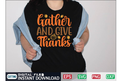 Gather and Give Thanks svg