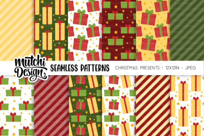 Christmas Presents Seamless Patterns