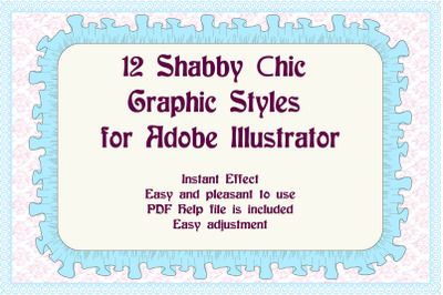 12 Shabby Chic Adobe Illustrator Graphic Styles