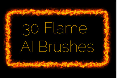 Fire, Plasma, Flame  - 30 Vector Art and Pattern AI Brushes