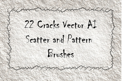 22 Crack Shabby Scatter and Pattern Brushes - Grunge Vector AI Tool