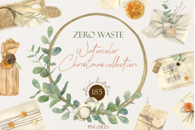 Zero Waste Christmas Watercolor Set