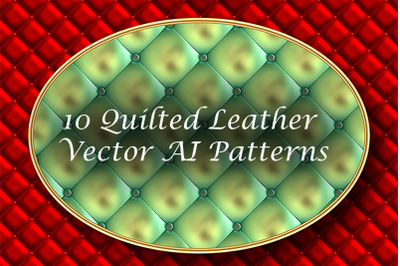 10 Quilted Leather Repeating Adobe Illustrator Patterns