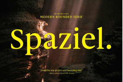 Spaziel Modern Rounded Serif Font