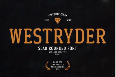 Westryder Slab Rounded Serif Font