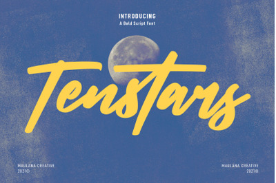 Tenstars Bold Script Font