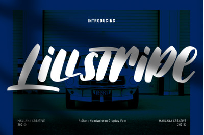 Lillstripe Slant Handwritten Display Font