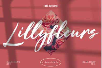 Lillyfleurs Signature Script Font