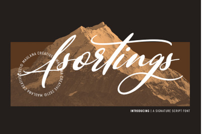 Asortings Signature Script Font