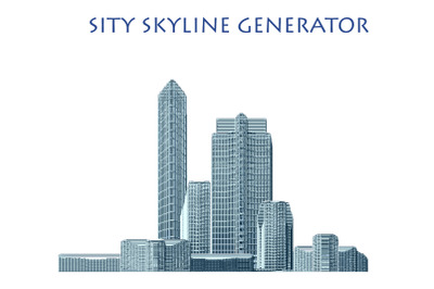 City Skyline Generator - 46  Buildings, Skyscrapers, Apartment Condo,