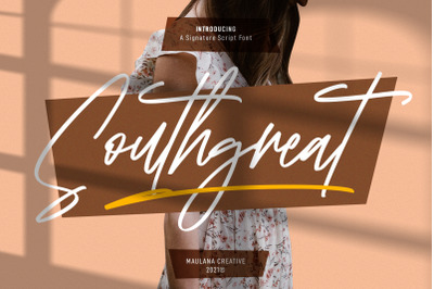 South Great Signature Script Font