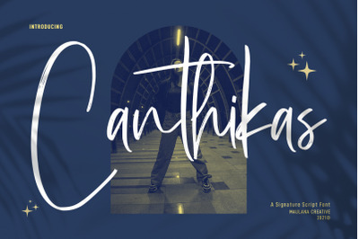 Canthikas Signature Script Font