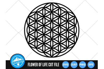 Flower of Life SVG | Sacred Geometry Cut File | Mandala SVG