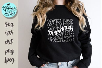 Winter wavy svg, winter svg