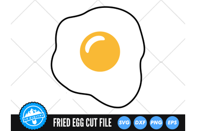 Fried Egg SVG | Kawaii Eggs SVG | Breakfast Cut File