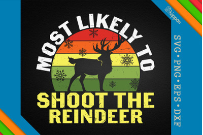 Funny Christmas Design The Reindeer