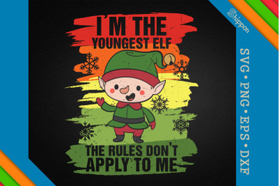 Christmas Quote I&#039;m The Youngest Elf