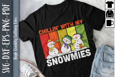 Xmas Design Chillin&#039; With My Snowmies