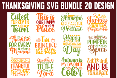 Thanksgiving svg bundle