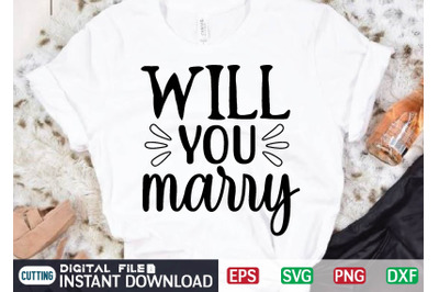 Will you marry svg design