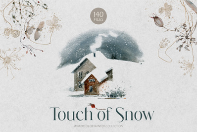 TOUCH OF SNOW Watercolor set