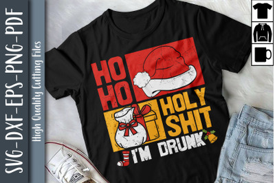 Funny Christmas Design Ho Ho I&#039;m Drunk