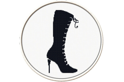 Hessian Boot - PDF Downloadable Printable Cross Stitch Pattern