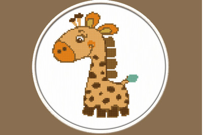 Little Giraffe - PDF Downloadable Printable Cross Stitch Pattern