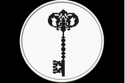 Victorian Key - PDF Downloadable Printable Cross Stitch Pattern