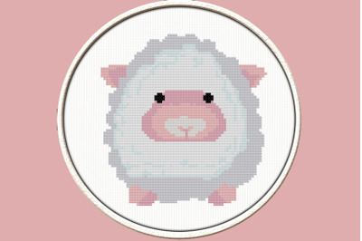 Baby Sheep - PDF Downloadable Printable Cross Stitch Pattern