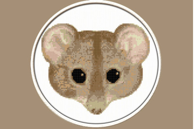 Mouse&#039;s Portrait - PDF Downloadable Printable Cross Stitch Pattern