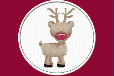 Small Deer - PDF Downloadable Printable Cross Stitch Pattern