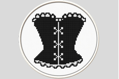 Corset - PDF Downloadable Printable Cross Stitch Pattern