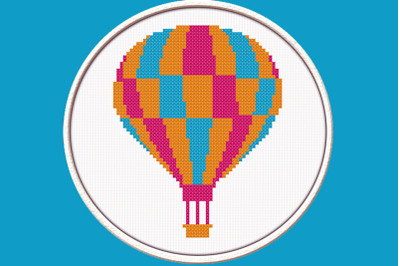 Air Ballon - PDF Downloadable Printable Cross Stitch Pattern