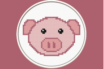 Piggy Snout - PDF Downloadable Printable Cross Stitch Pattern